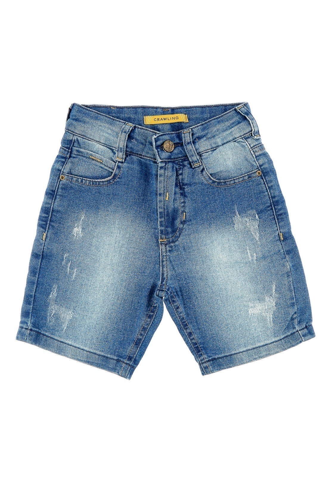 Infantil – Bermuda Jeans Masculina Azul