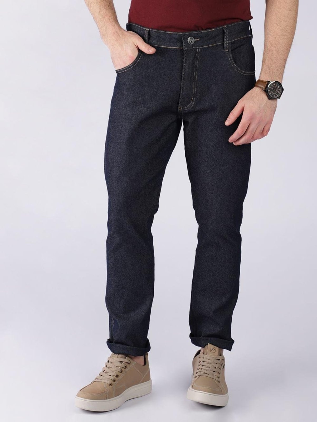 Calça Jeans Reta Masculina AZUL