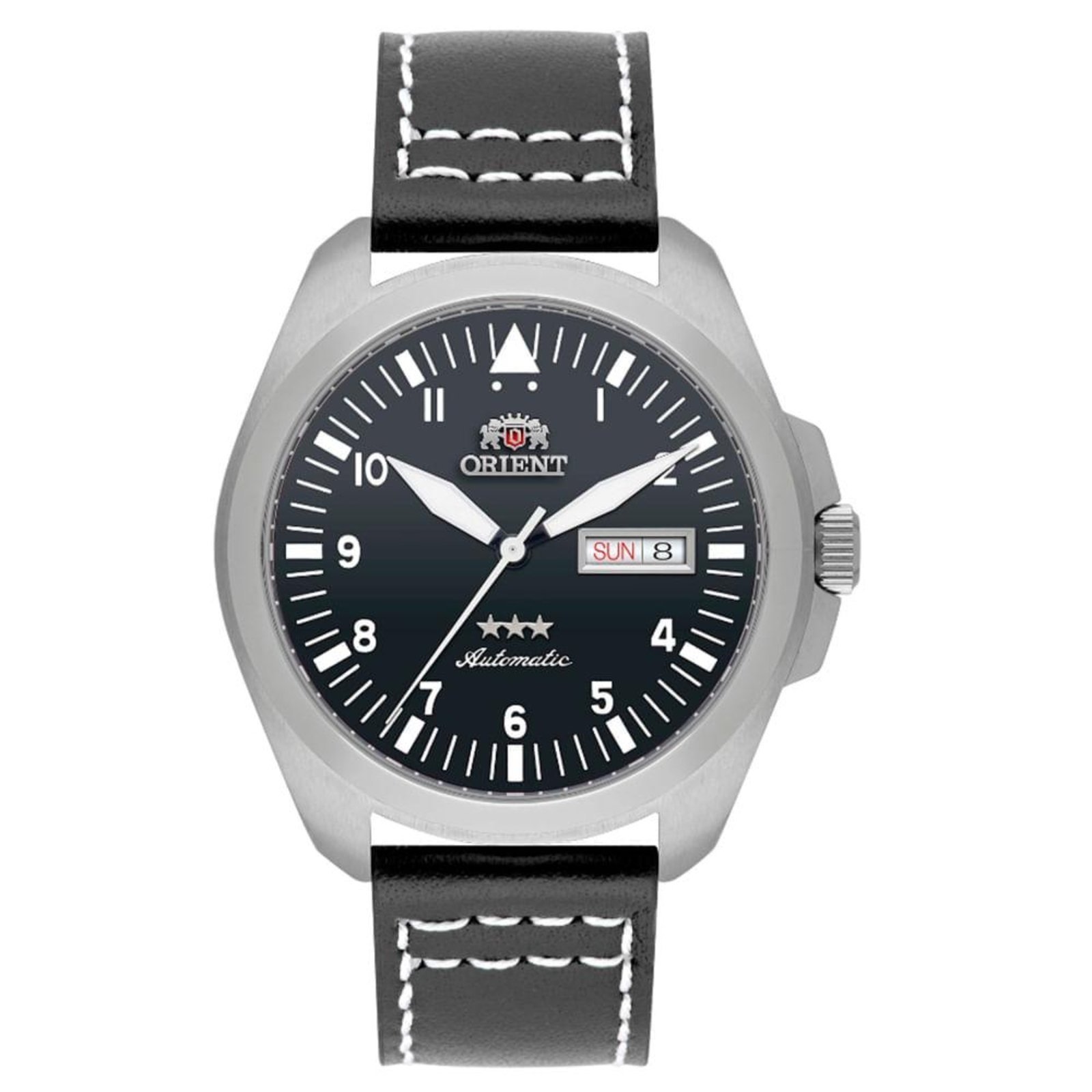 Relógio Masculino Orient Automático 3 Estrelas Preto Exclusivo Preto