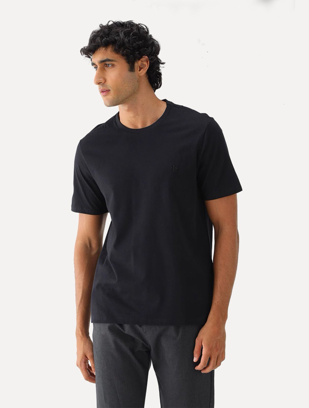 Camiseta Dudalina Masculina Ultrasoft Cotton Logo Preta