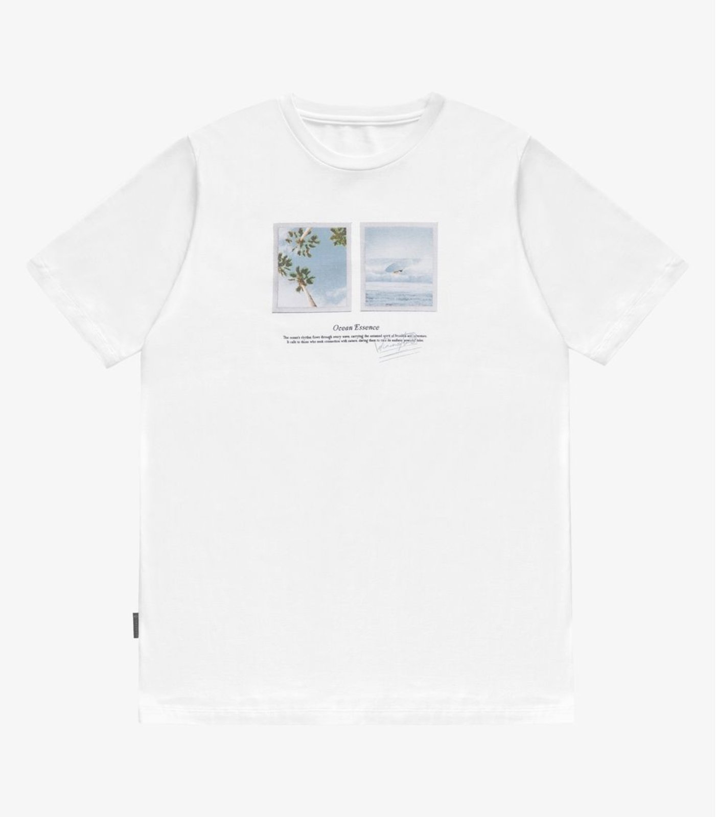 Vista 2 Camiseta Masculina Cotton Leve Diametro branco Diametro branco