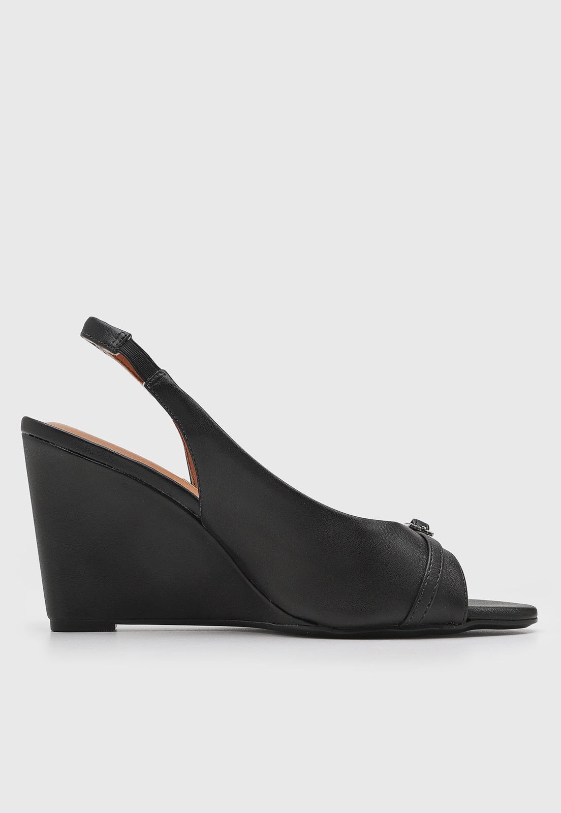 Vista 3 Sandália Feminina Vizzano Salto Anabela Preta preto VIZZANO preto