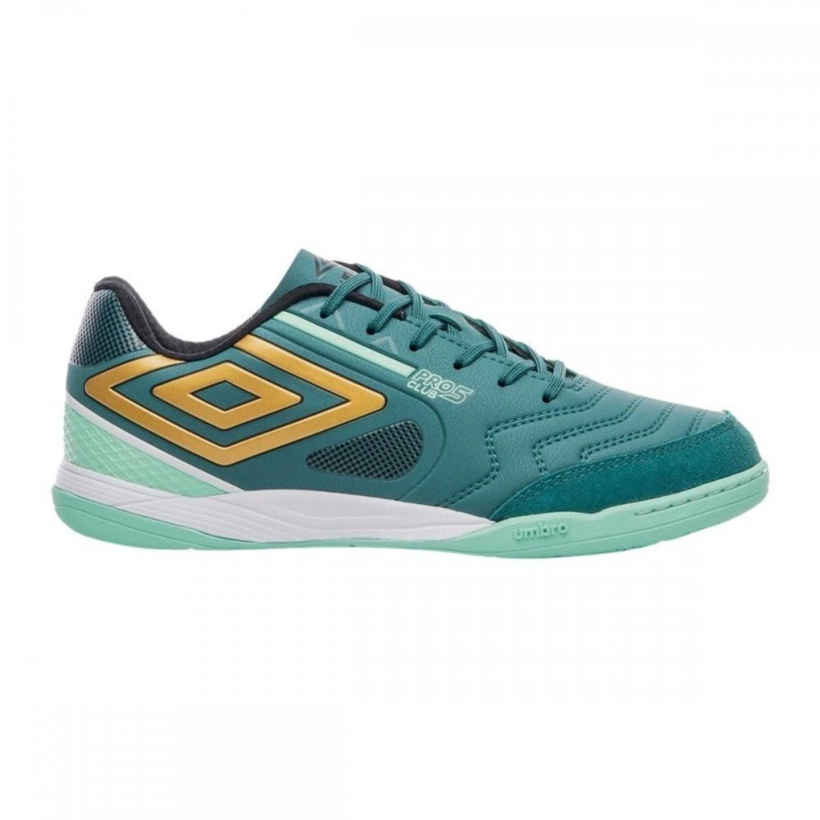 Chuteira Umbro Pro 5 Bump Club 515 Futsal Indoor Masculino Umbro Verde