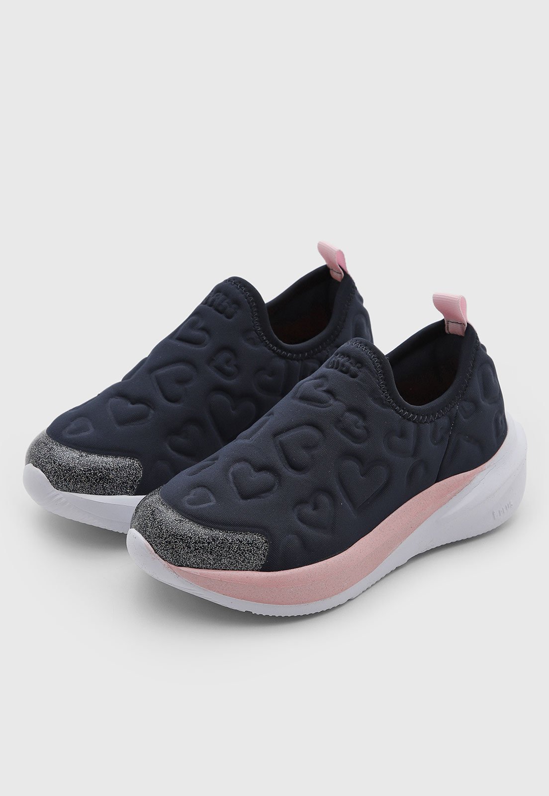 Infantil - Tênis Bibi Slip On Texturizado Azul Marinho
