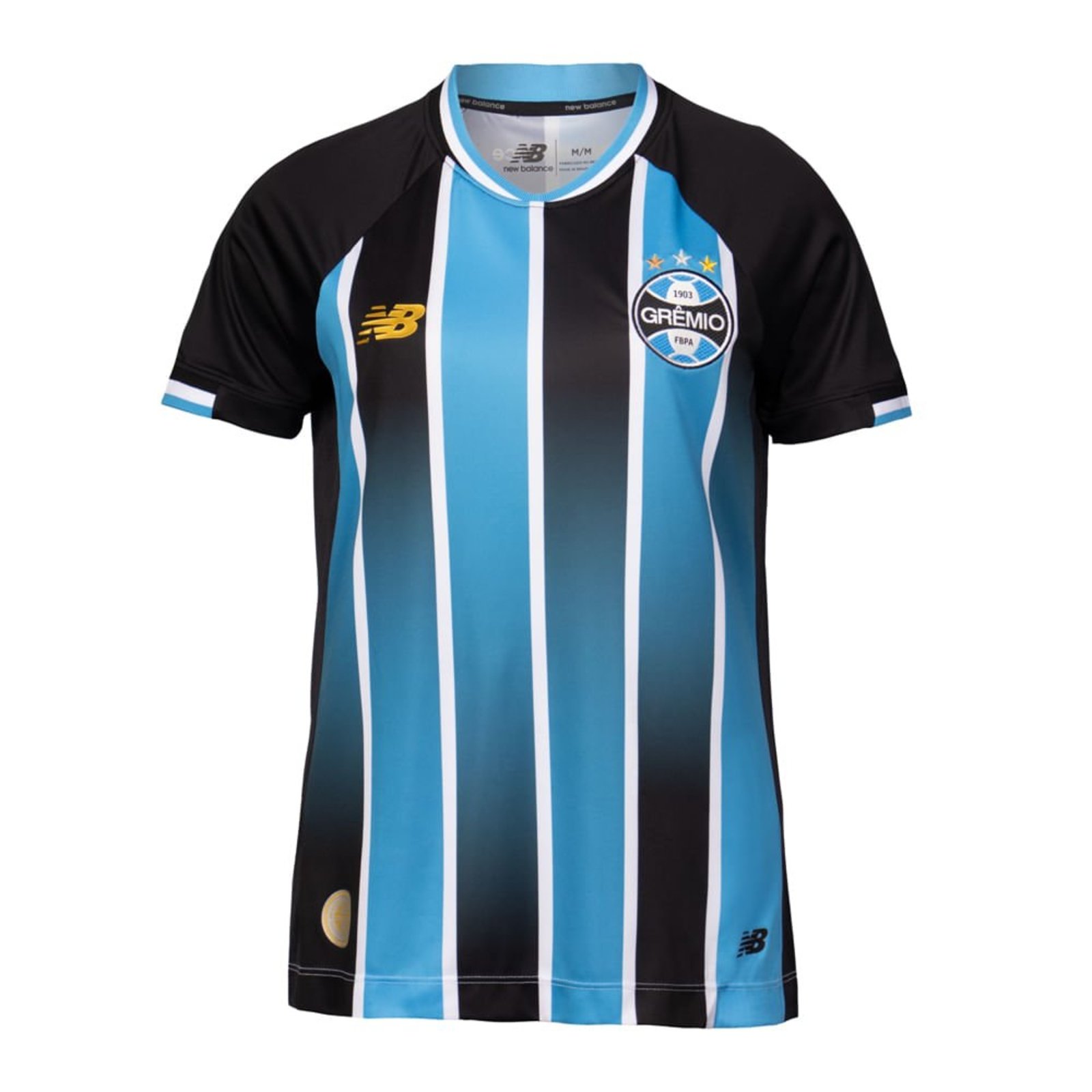 Camiseta Feminina New Balance Grêmio Home Torcedor 2026 Azul