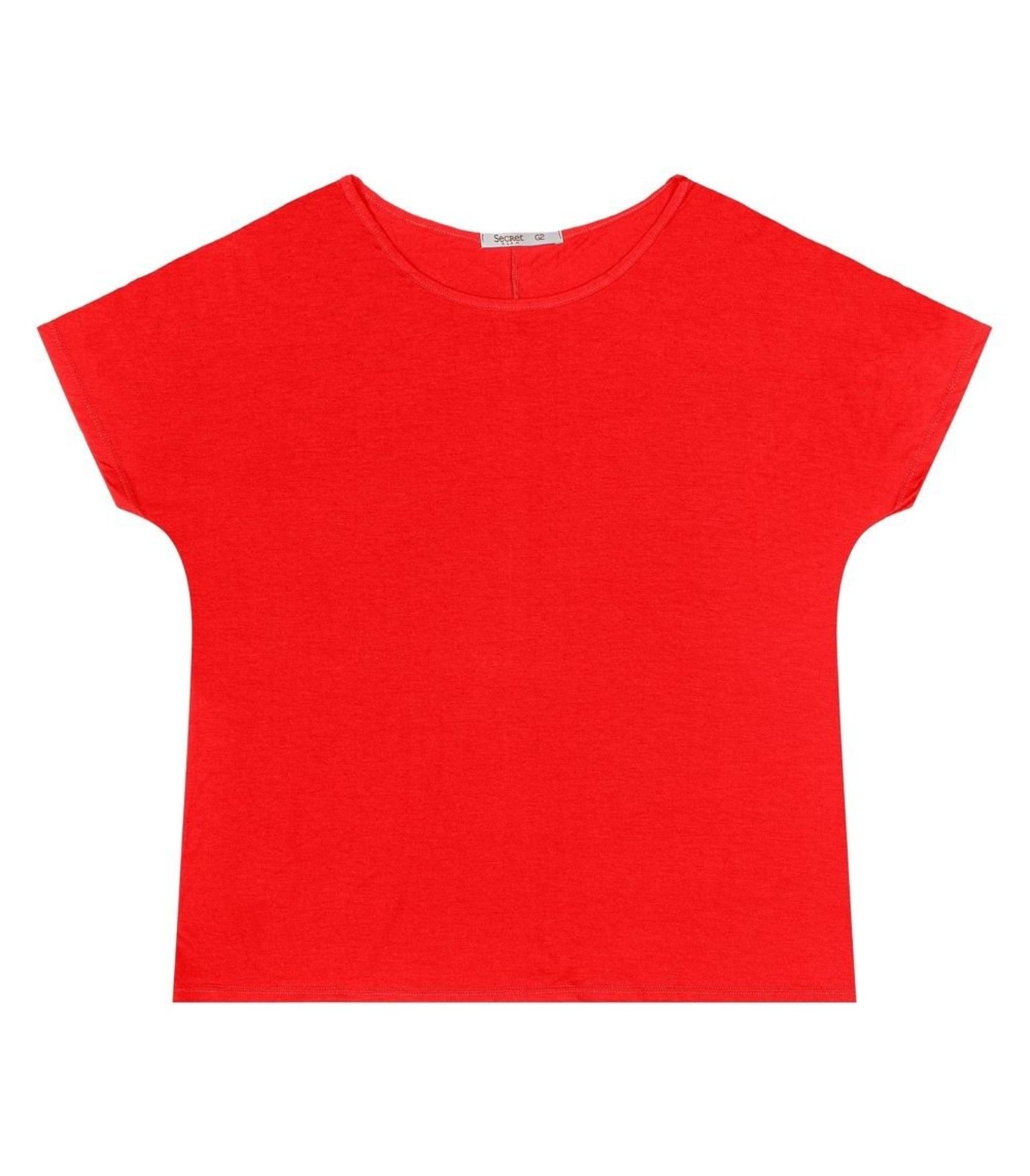 Blusa Manga Curta Feminina Plus Size Secret Glam Laranja