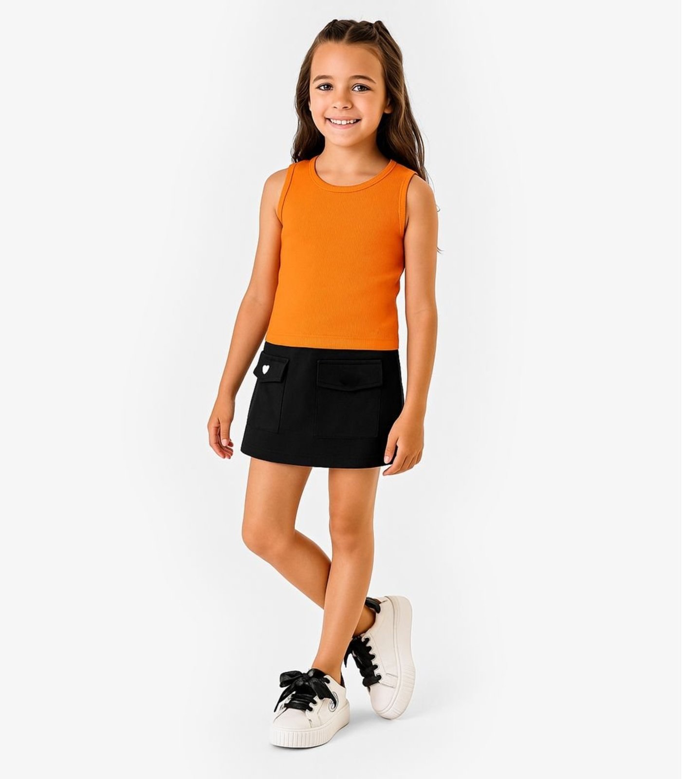 Vista 2 Infantil - Regata Menina Select laranja Select laranja
