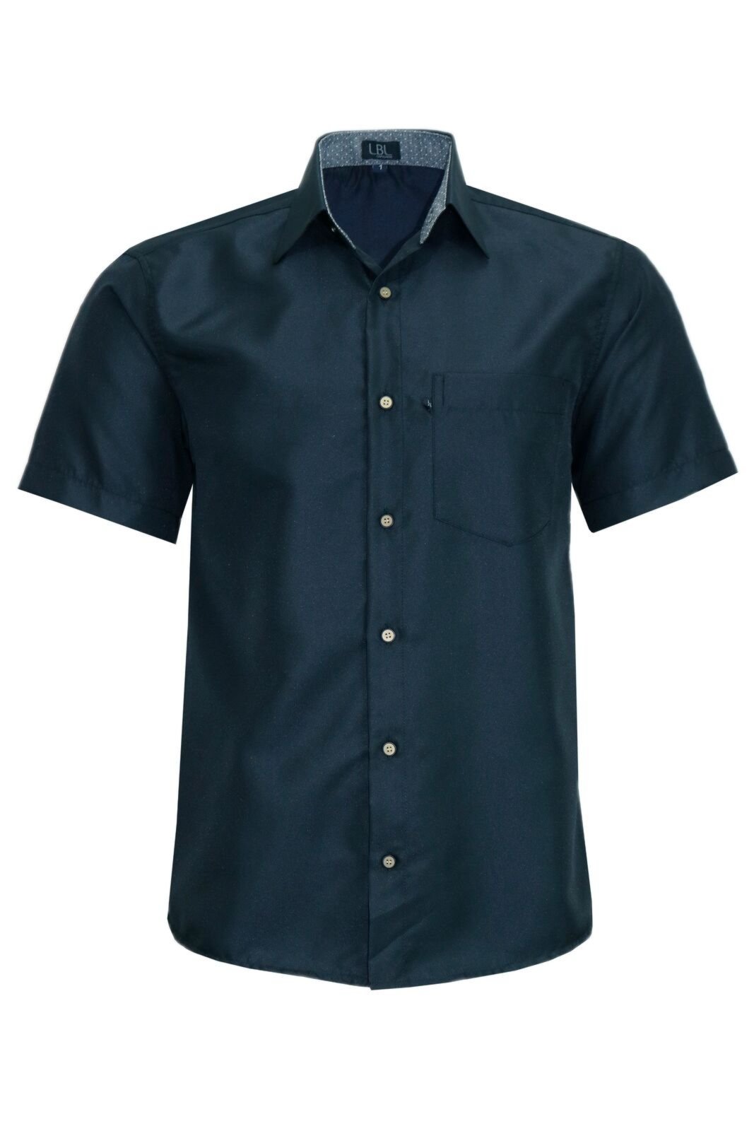 Camisa Social Lbl Masculina Manga Curta Clássica 3024