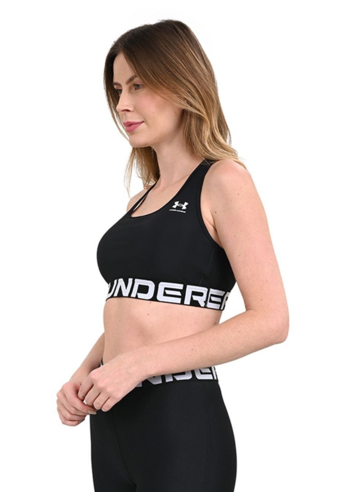 Top de Treino Feminino Under Armour HeatGear Authentics Preto