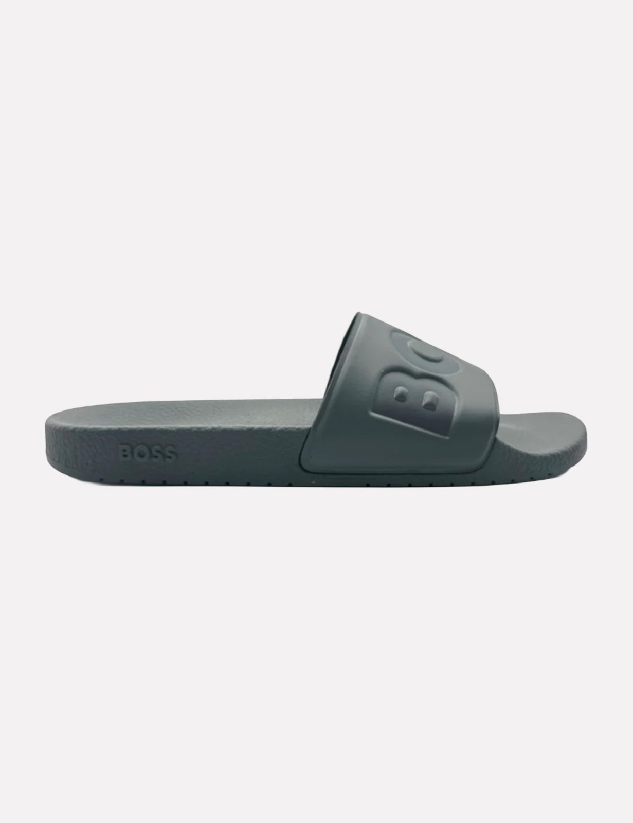 Chinelo Hugo Boss Masculino Aryeh Slid Npvlg Cinza Médio