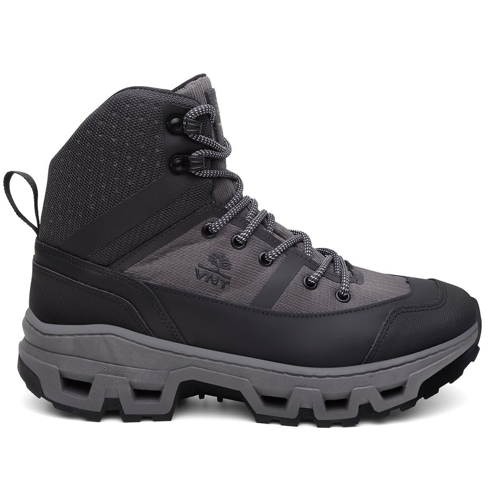 Bota Coturno Masculina Gorpcore Nylon e TPU Tecnologia Flutue Lançamento Cinza