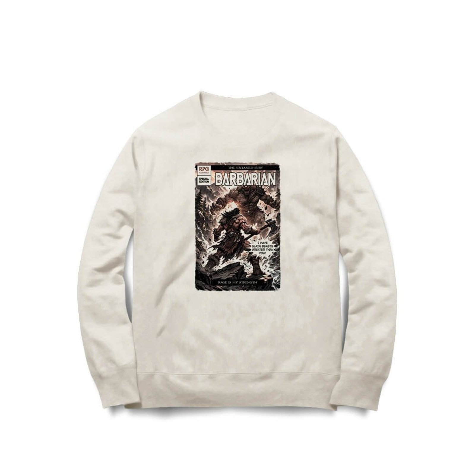 Moletom Barbarian Comics - Off White
