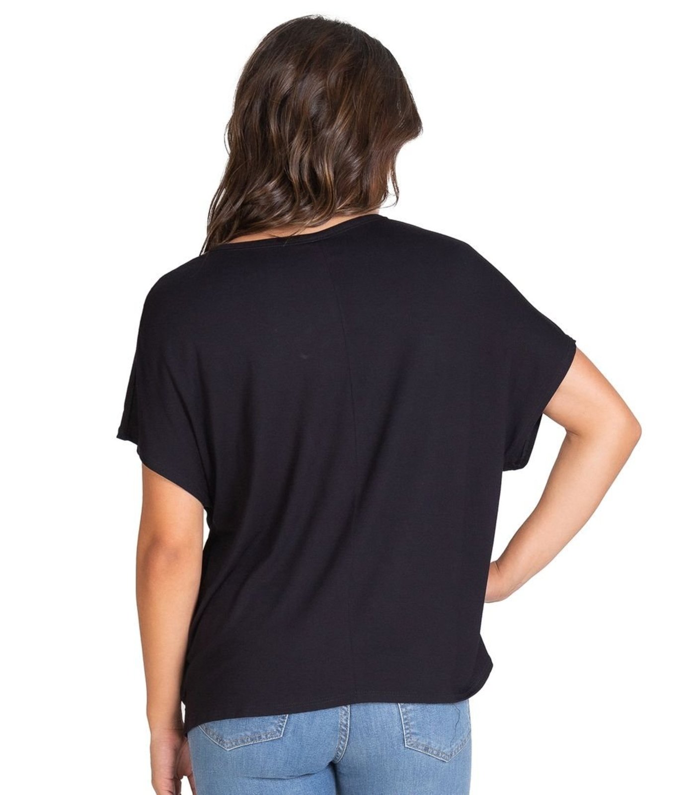 Vista 3 Blusa Malha Visco Premiere INFINITA COR preto INFINITA COR preto