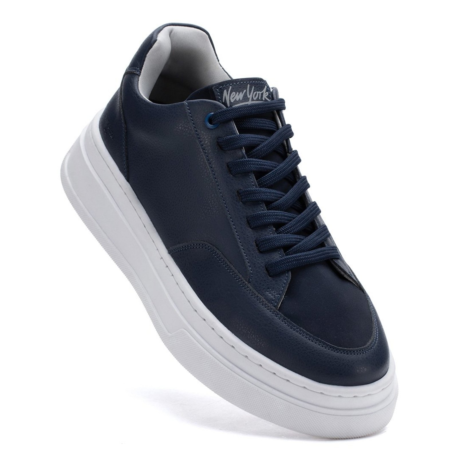 Tênis Masculino Marinho Casual Sapatênis Street Urbano Sola Alta Robusto Grande