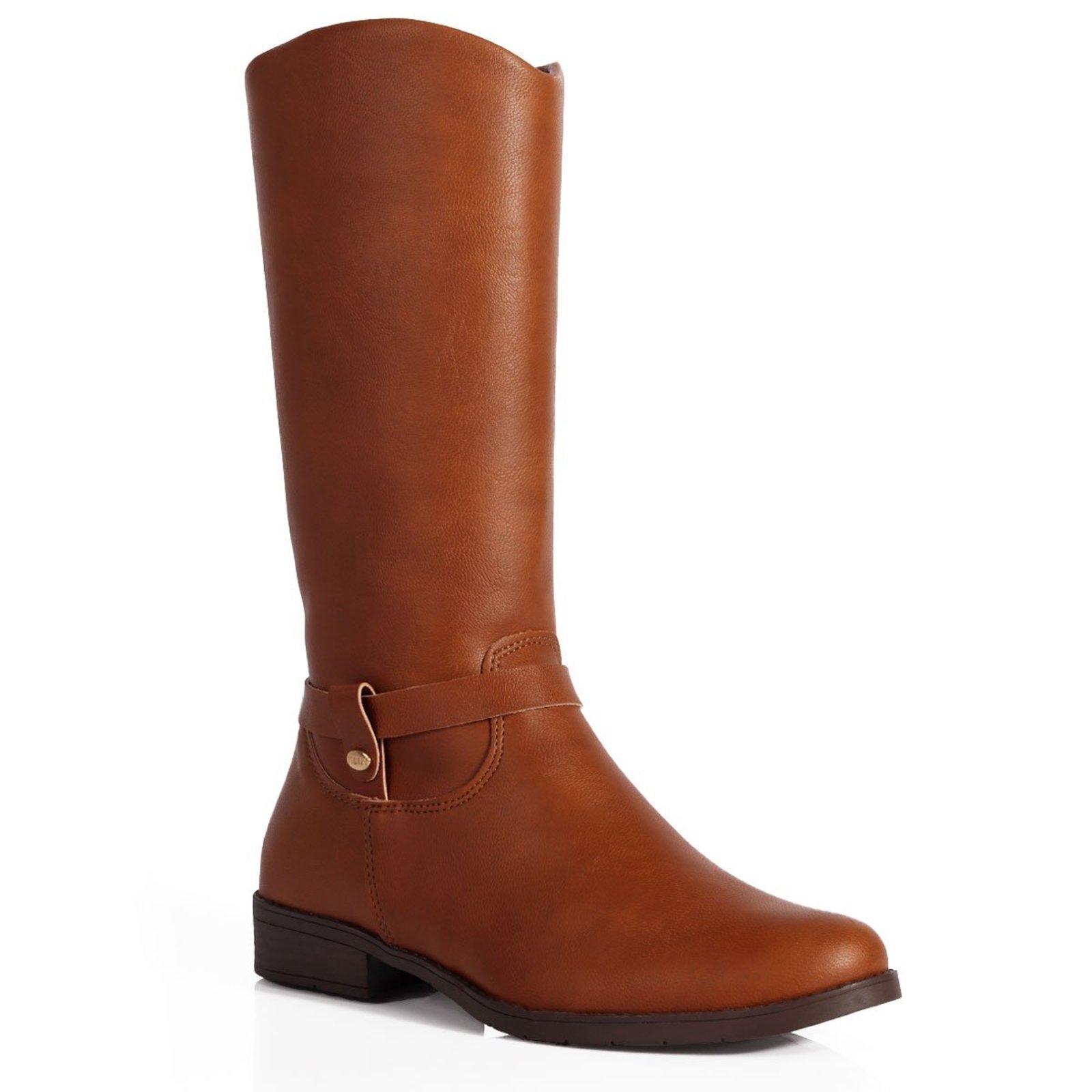 Infantil - Bota Menina Klin Atena Cano Alto Anatômica Caramelo