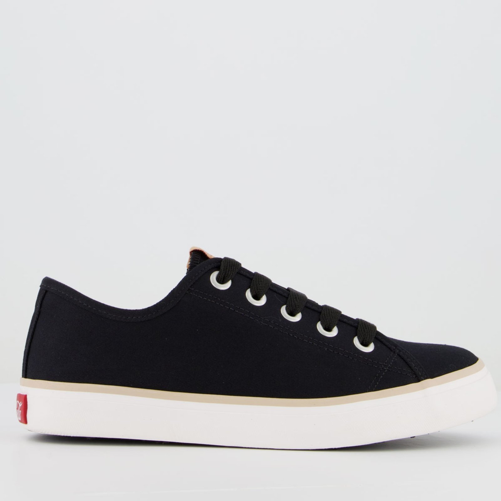 Tênis Coca Cola Stream Canvas Feminino Preto