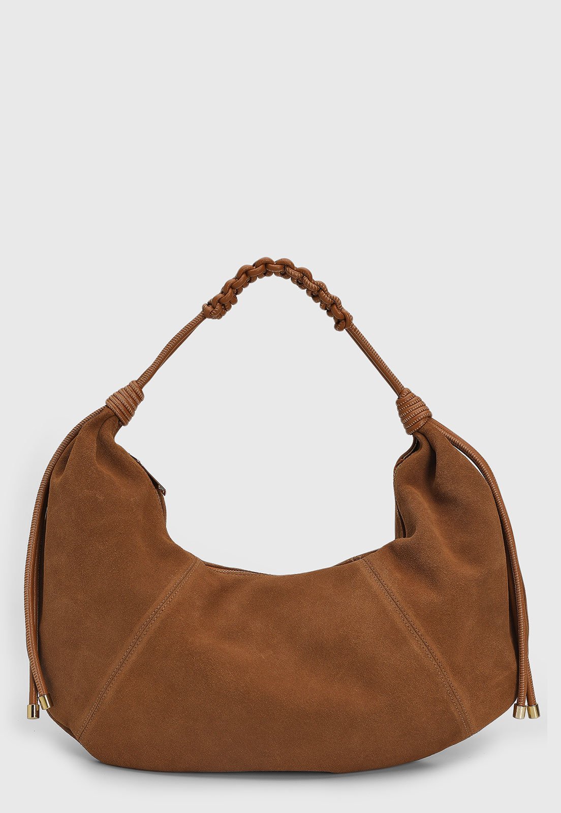 Bolsa Grande Luiza Barcelos Alça Trançada Marrom