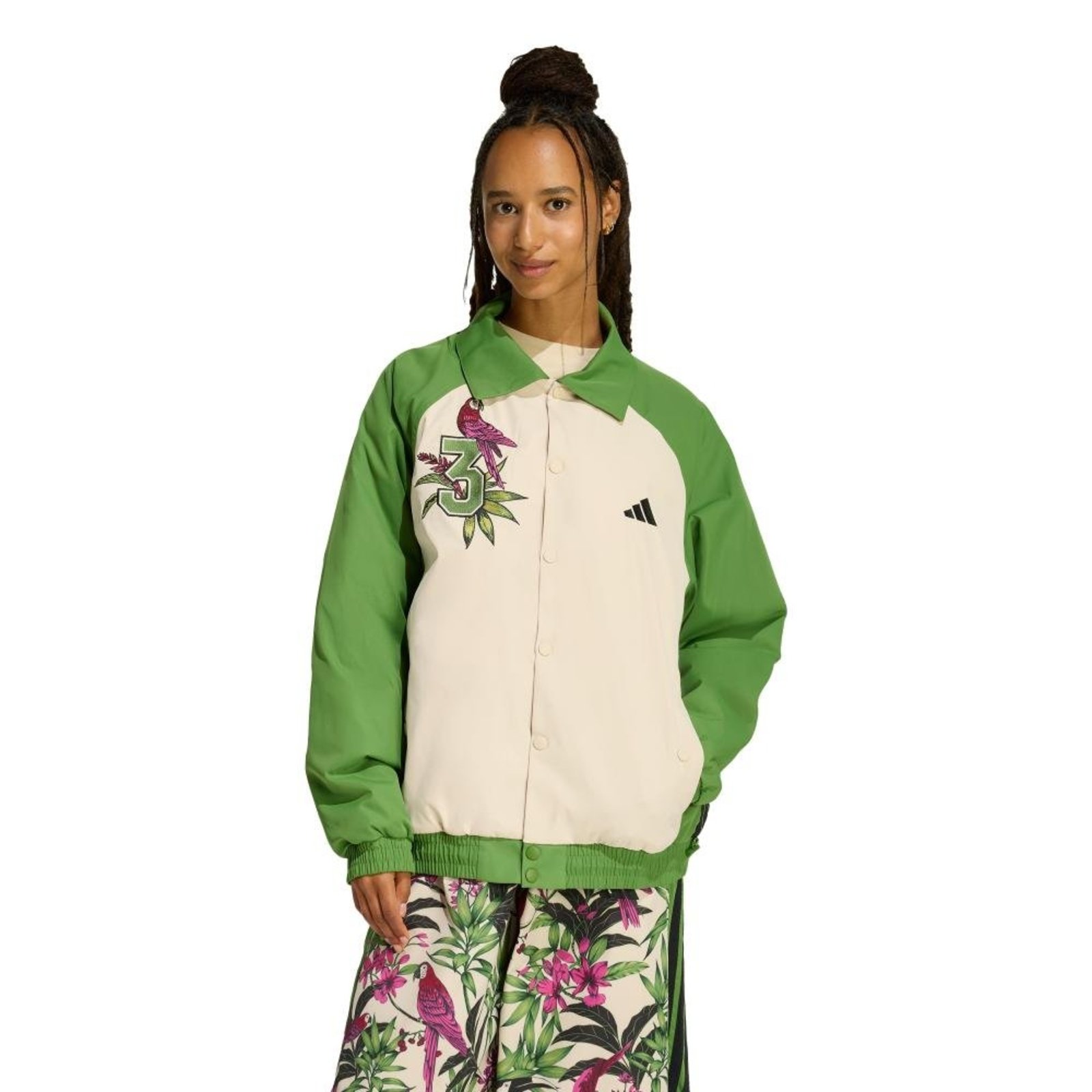 JAQUETA adidas X FARM RIO PREMIUM adidas Sportswear Verde