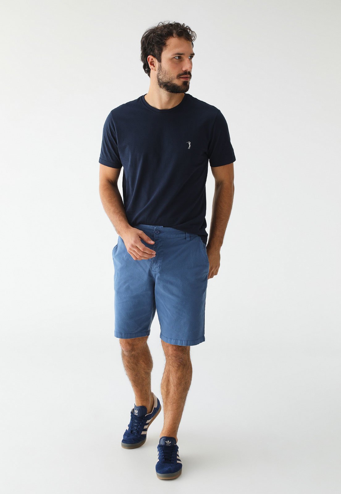 Vista 3 Camiseta Aleatory Reta Mini Icon Azul-Marinho azul marinho Aleatory azul marinho