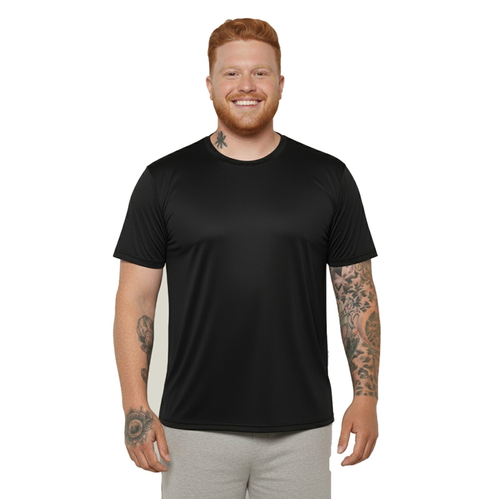 Camiseta UV Masculina Plus Size Manga Curta UV 50+ WSS Brasil