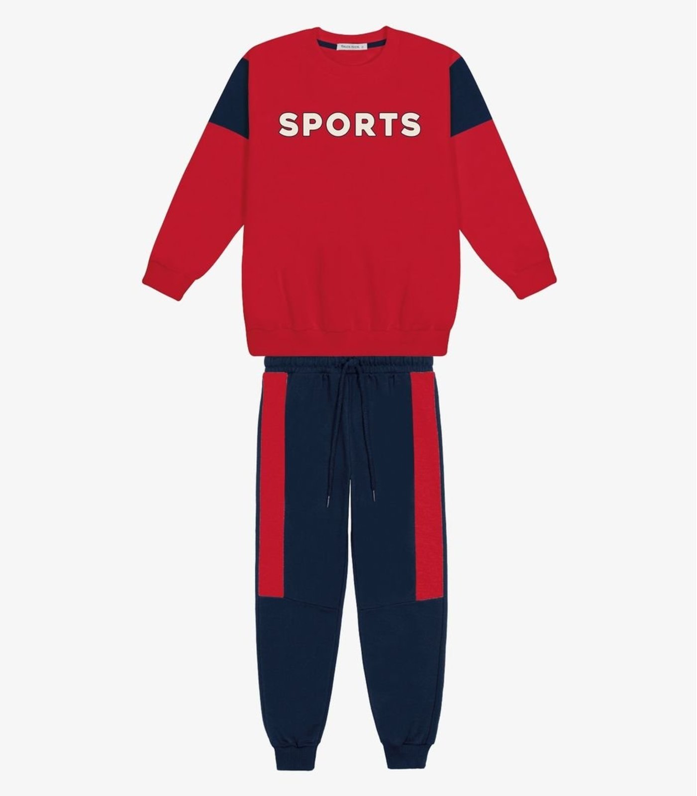 Infantil - Conjunto Blusão com Calça Menino Trick Nick Vermelho