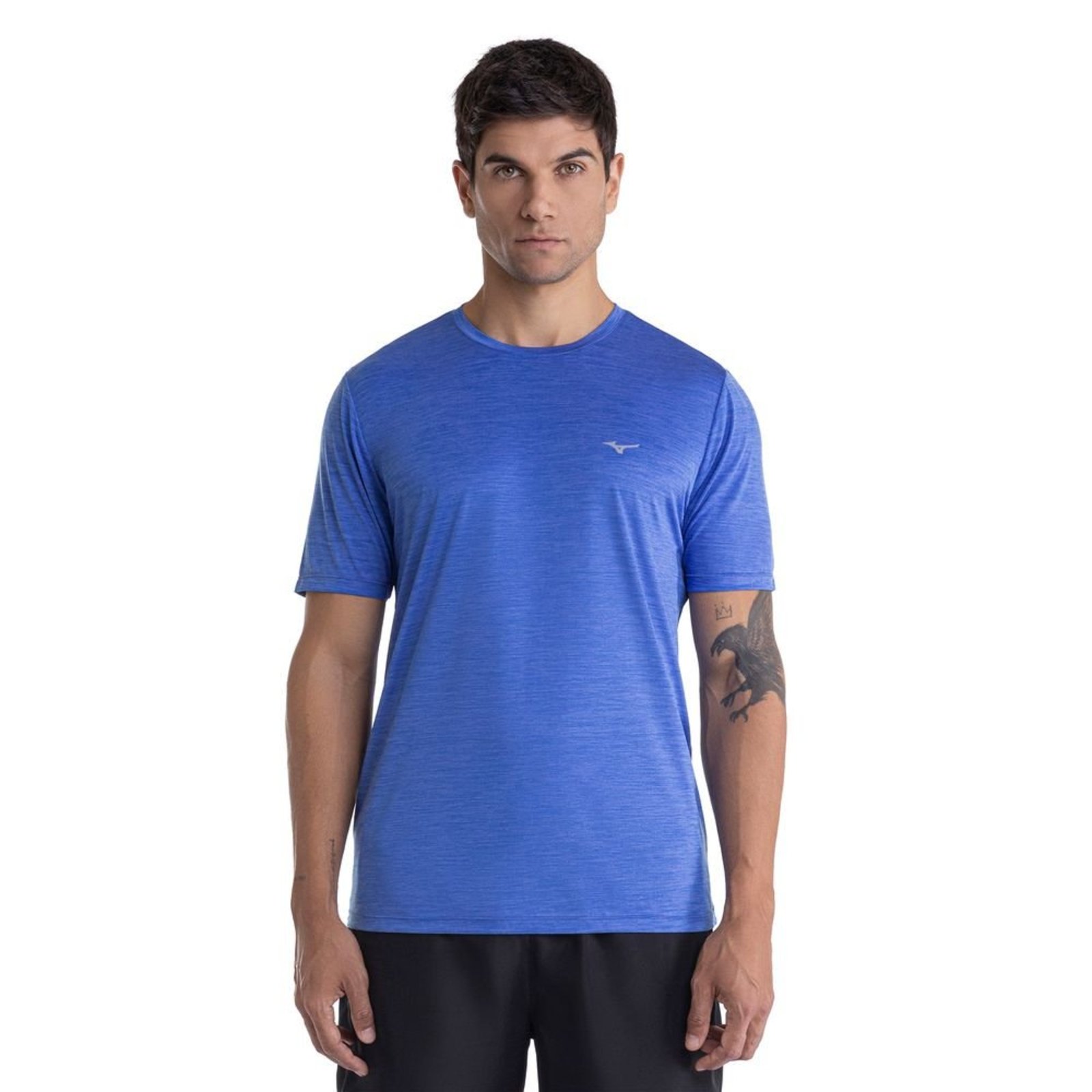 Camiseta de Corrida Mizuno Run Spark 2 Mescla Masculina