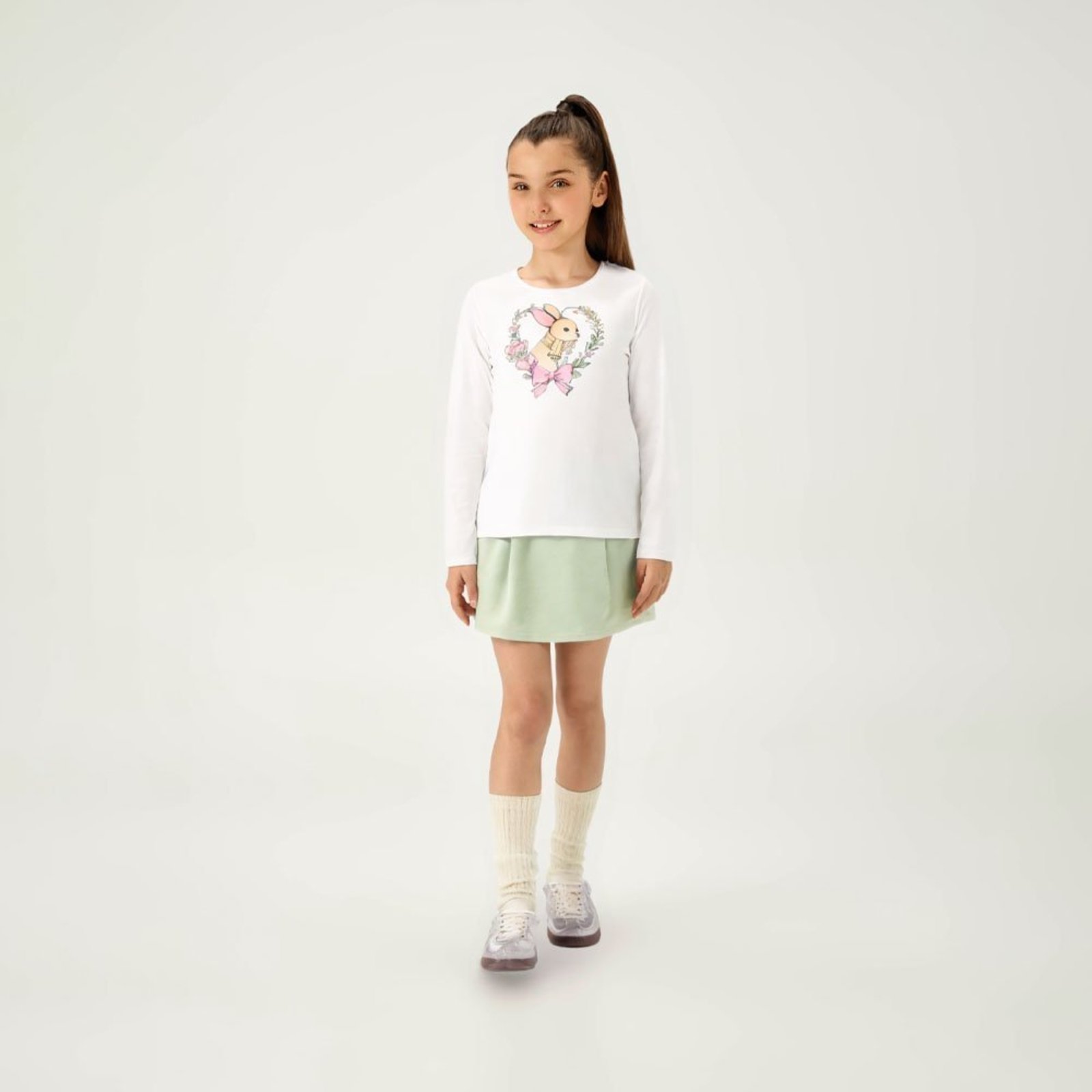 Infantil - Conjunto Branco Pulla Bulla Menina - 55331-3