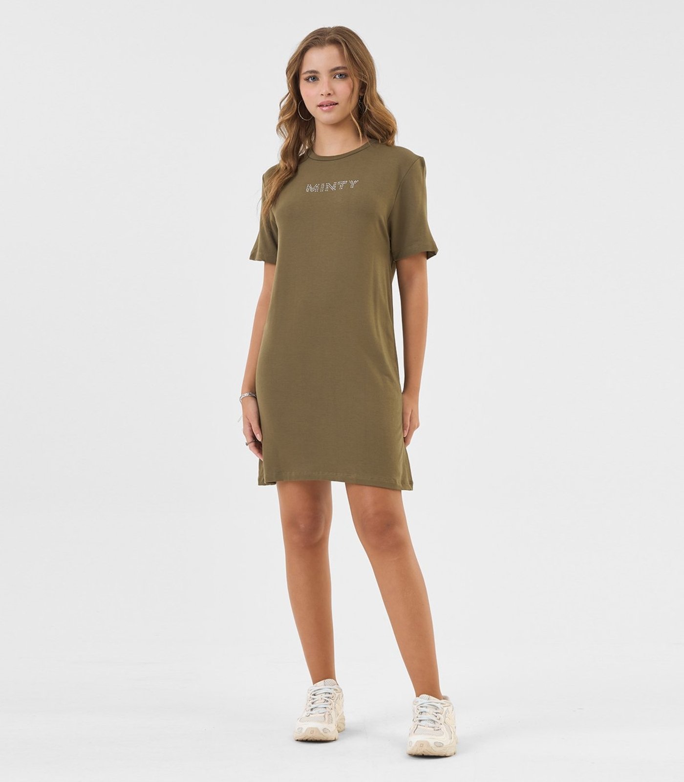 Vestido Juvenil Curto em Molecotton Minty Verde