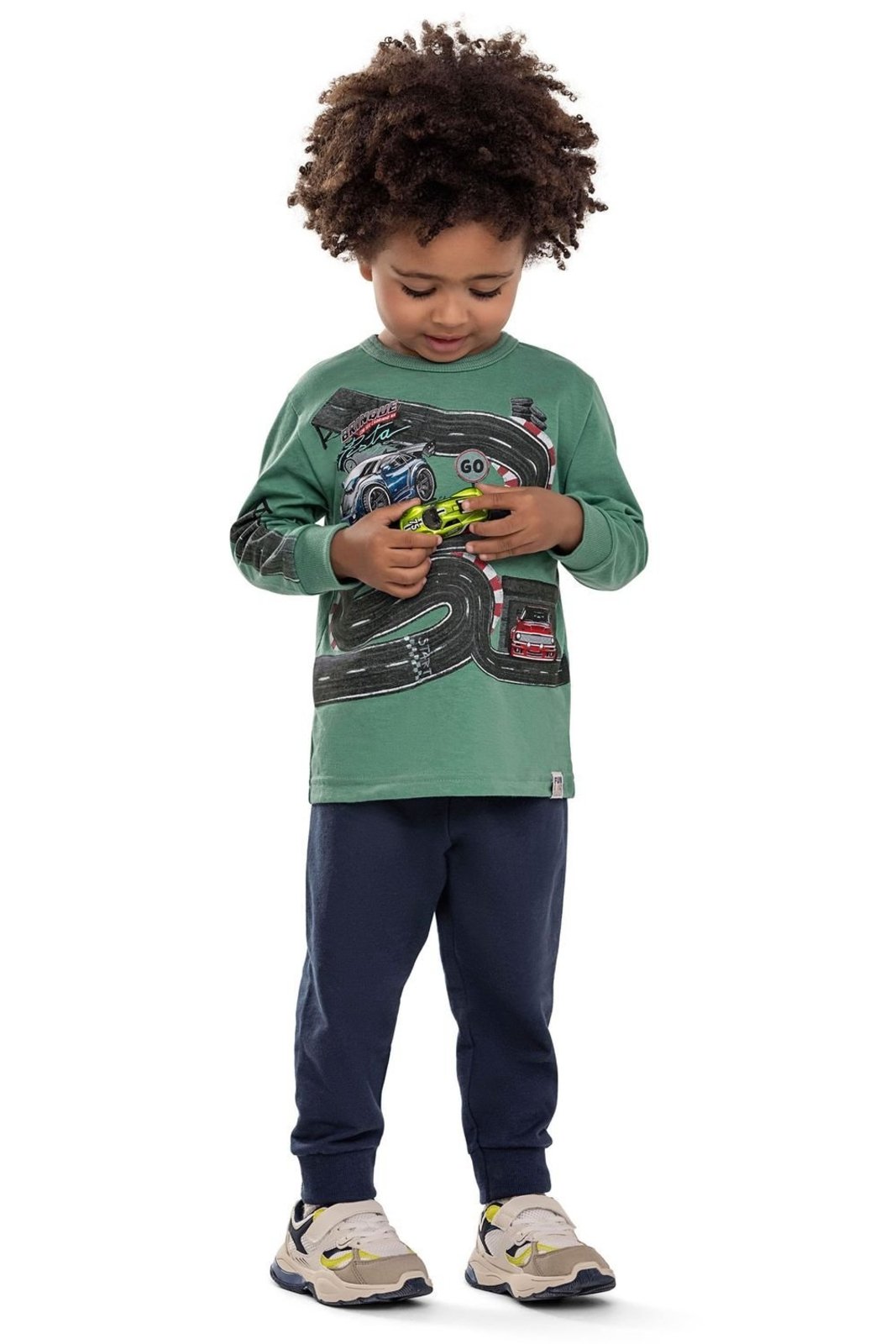 Infantil - Conjunto Menino Interativo Pista Elian Verde