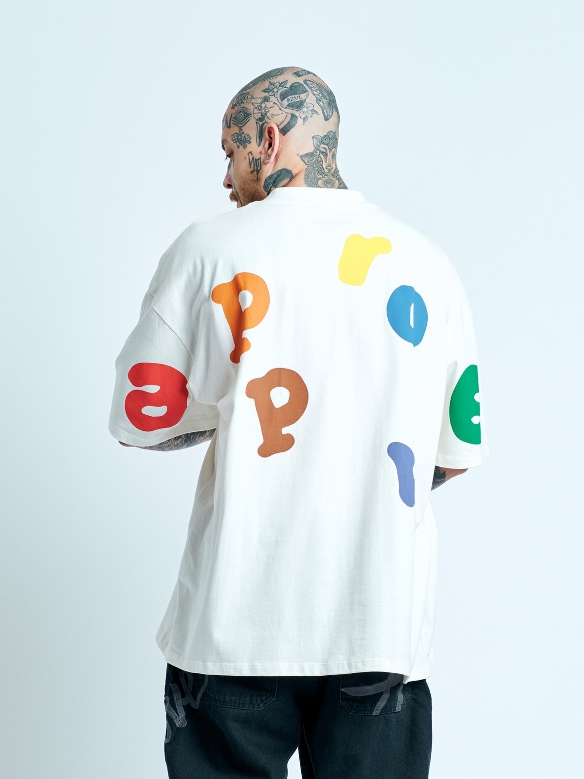 CAMISETA HUGE APPROVE LETTERS - OFF WHITE COLOR
