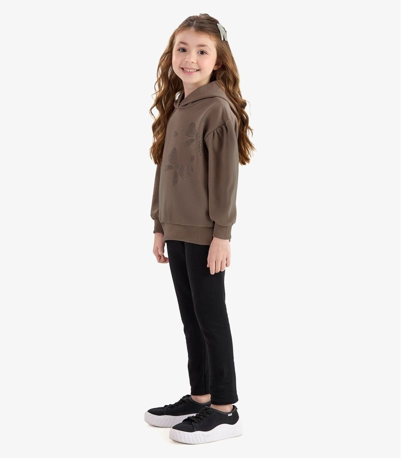Infantil - Conjunto Blusão com Legging Molecotton Rovi Marrom