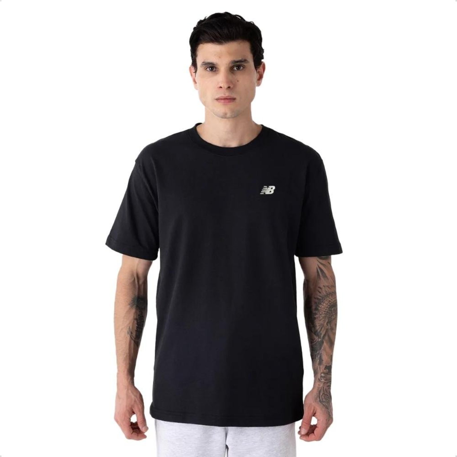 Camiseta New Balance Masculina Small Logo Preto