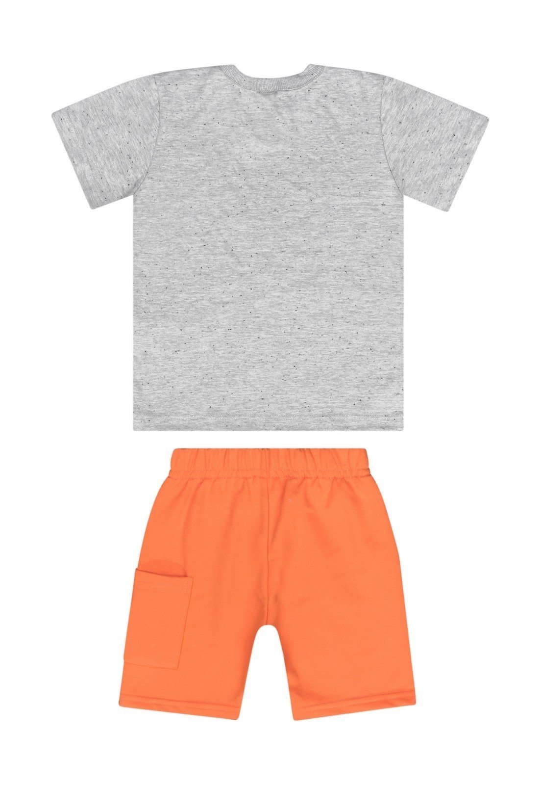 Vista 3 Infantil - Conjunto com Camiseta e Bermuda para Menino Guloseima laranja GULOSEIMA laranja