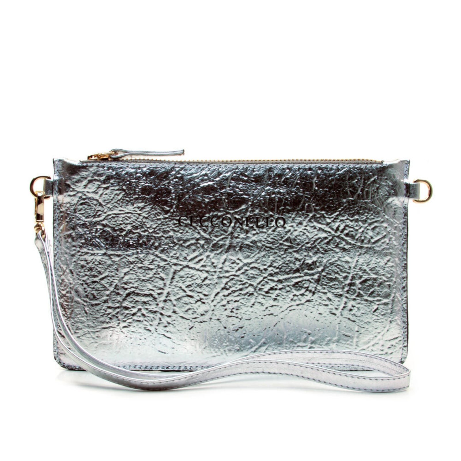 Bolsa Couro Prata Cecconello 1270002-13