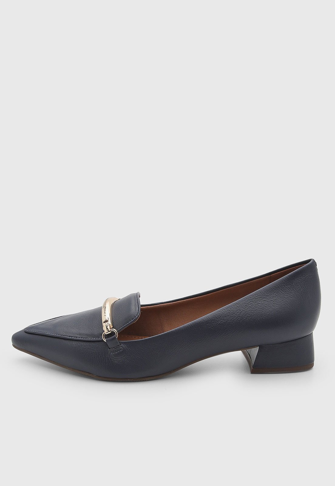Scarpin Feminino Jorge Bischoff Couro Bico Fino Azul