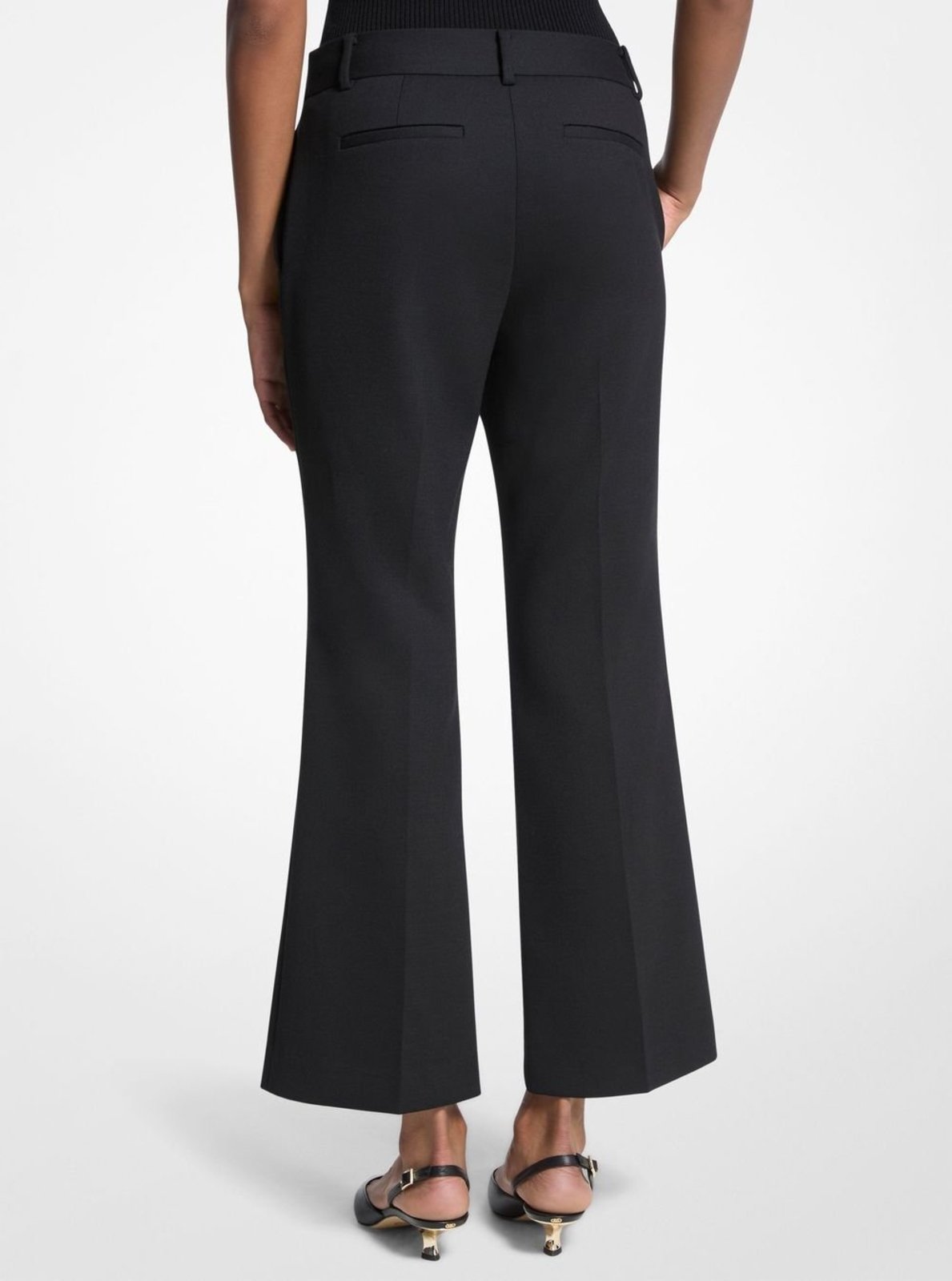 Vista 3 Calça Cropped Kick MF530UXF23001 Michael Kors preto Michael Kors preto