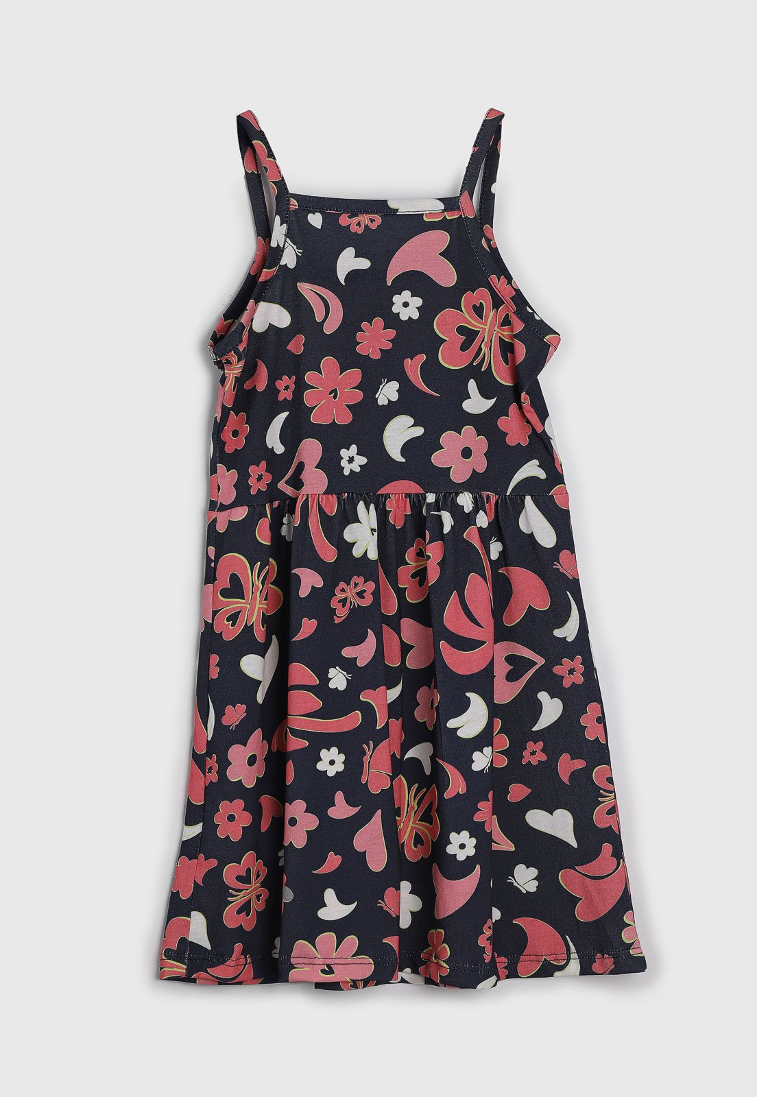 Vista 3 Infantil - Vestido Brandili Estampado azul marinho Brandili azul marinho