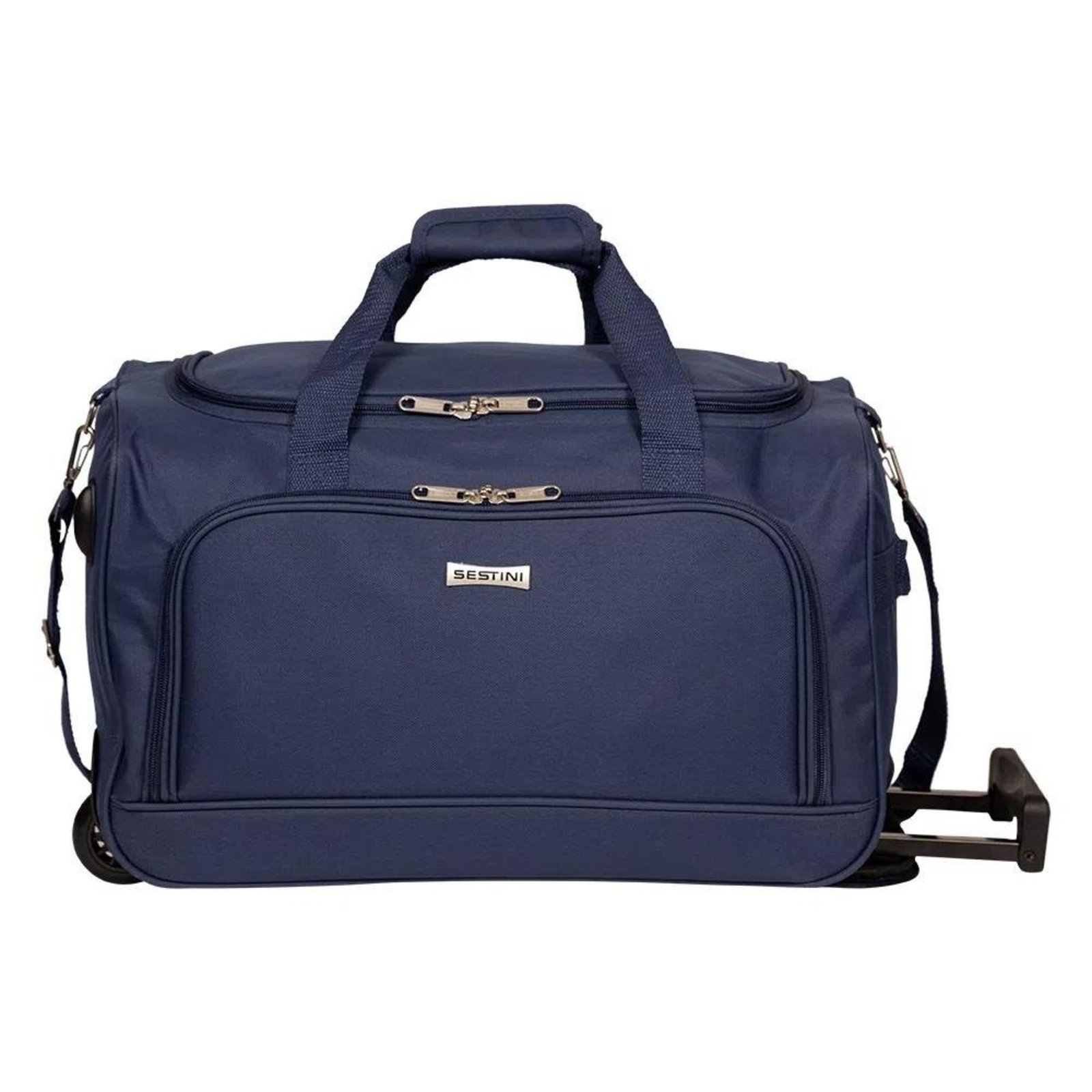 Infantil - Sacola Bolsa Sestini Com Carrinho Move Média Azul Marinho