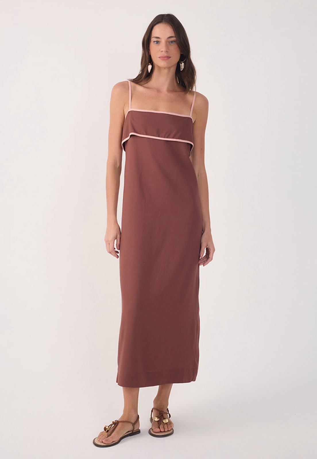 Vestido Dress To Midi Viés Vinho