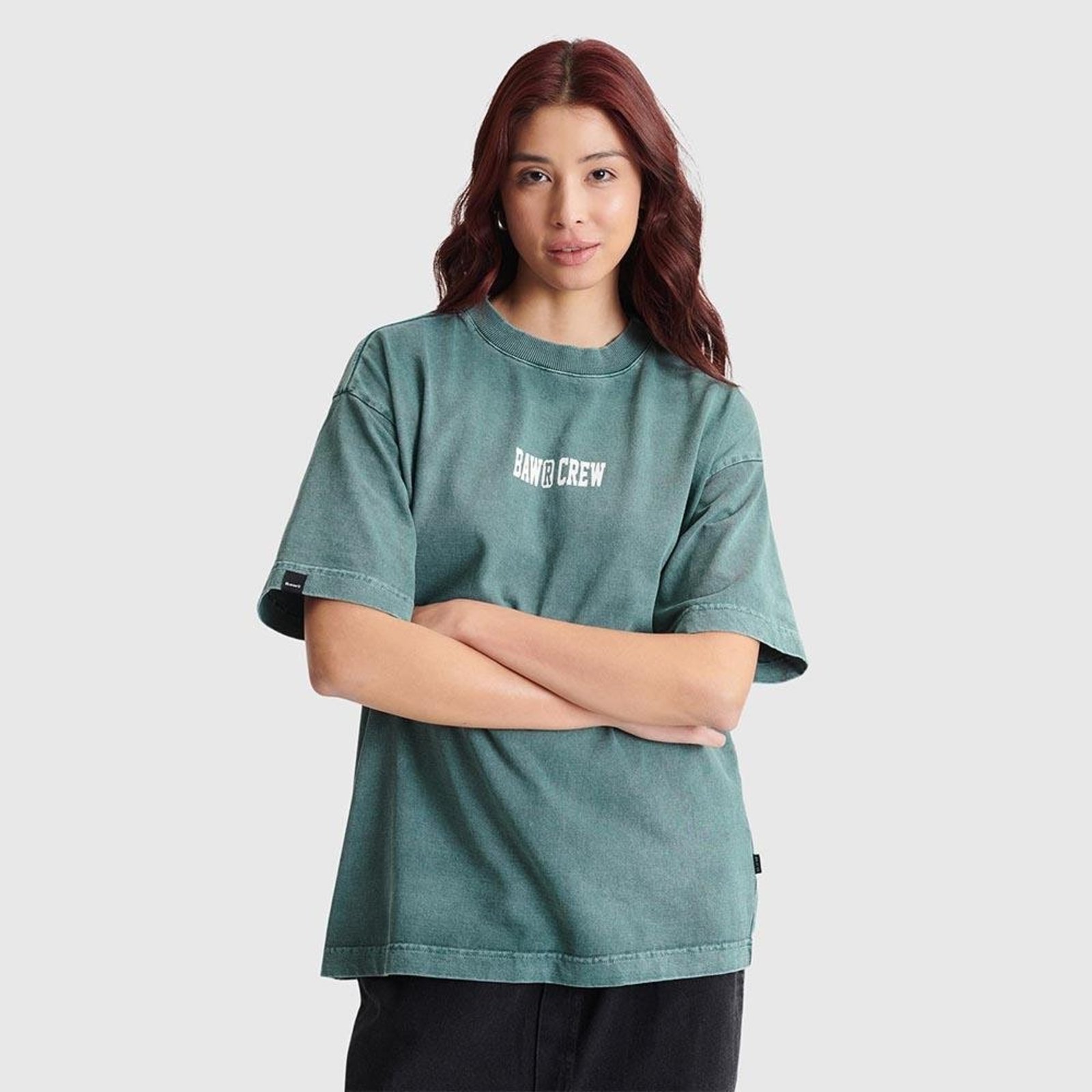 Camiseta Oversized Baw Crew Noise Makers Verde