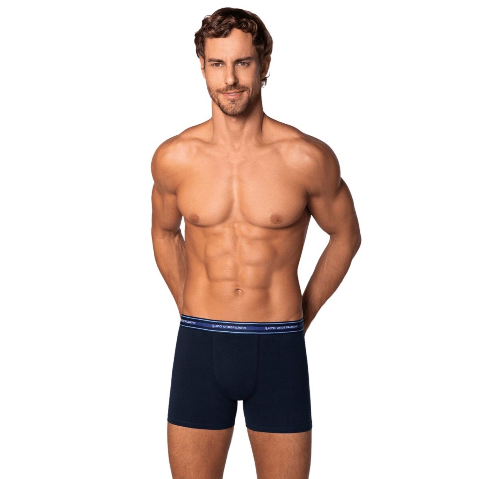 Cueca Boxer Masculina de Algodão Lupo