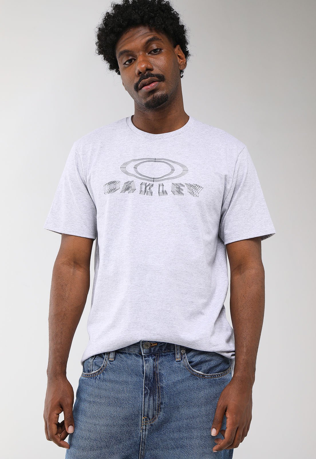 Camiseta Masculina Oakley Mod Trn Ellipse Motio Branca