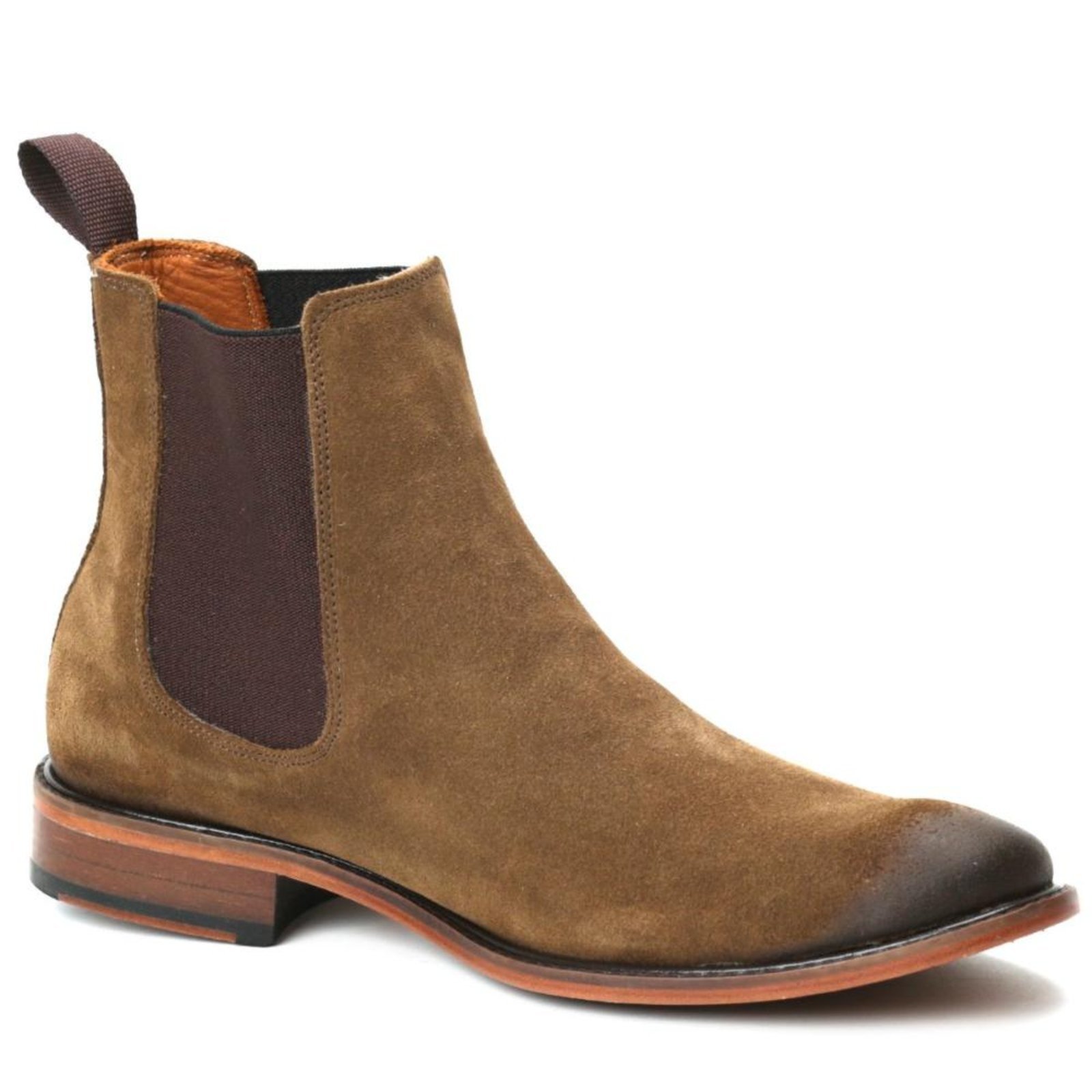 Bota Masculina Camurça Look Stock Estilo Confortável Marrom