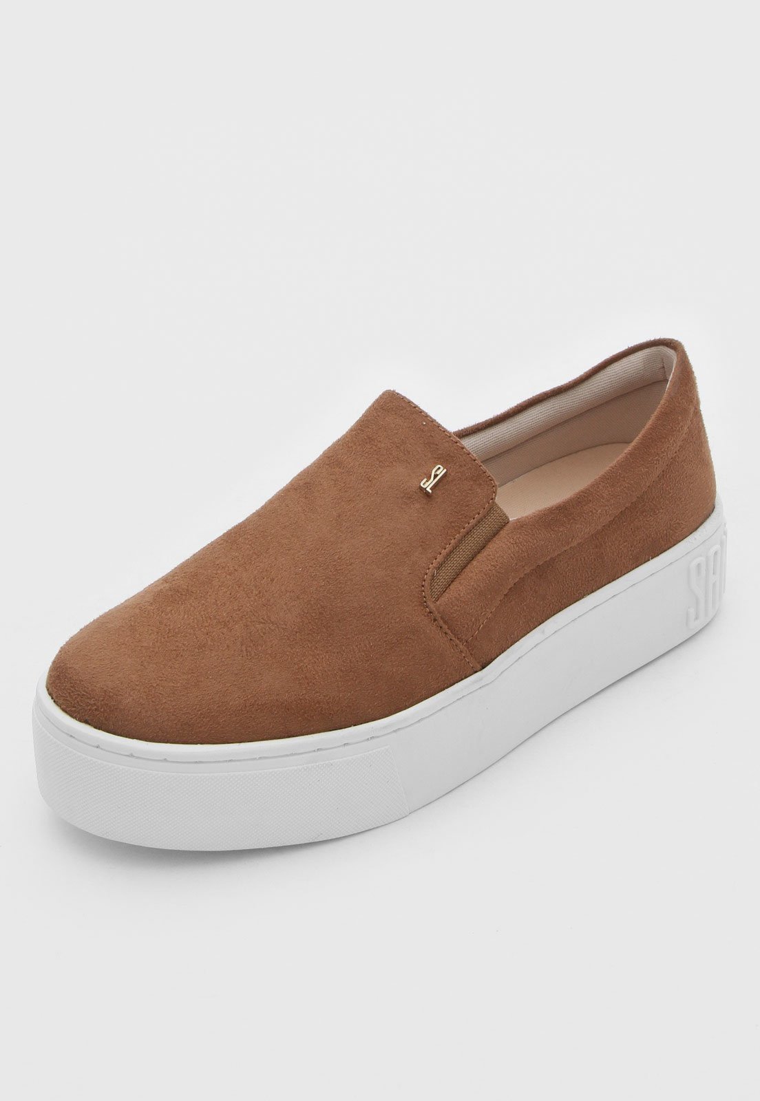 Vista 3 Tênis Slip On Santa Lolla Suede preto Santa Lolla preto