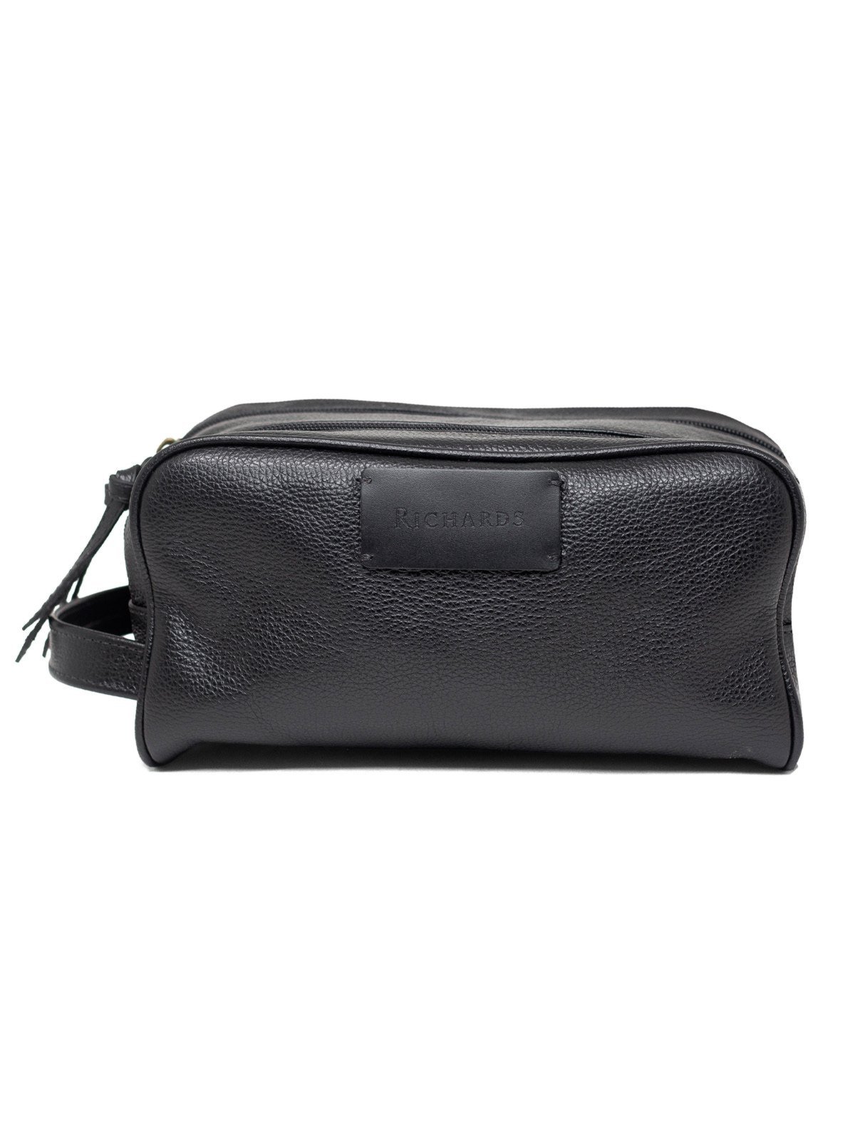 Necessaire Masculina Richards RCH Gael Couro Para Viagem Organizador Preto