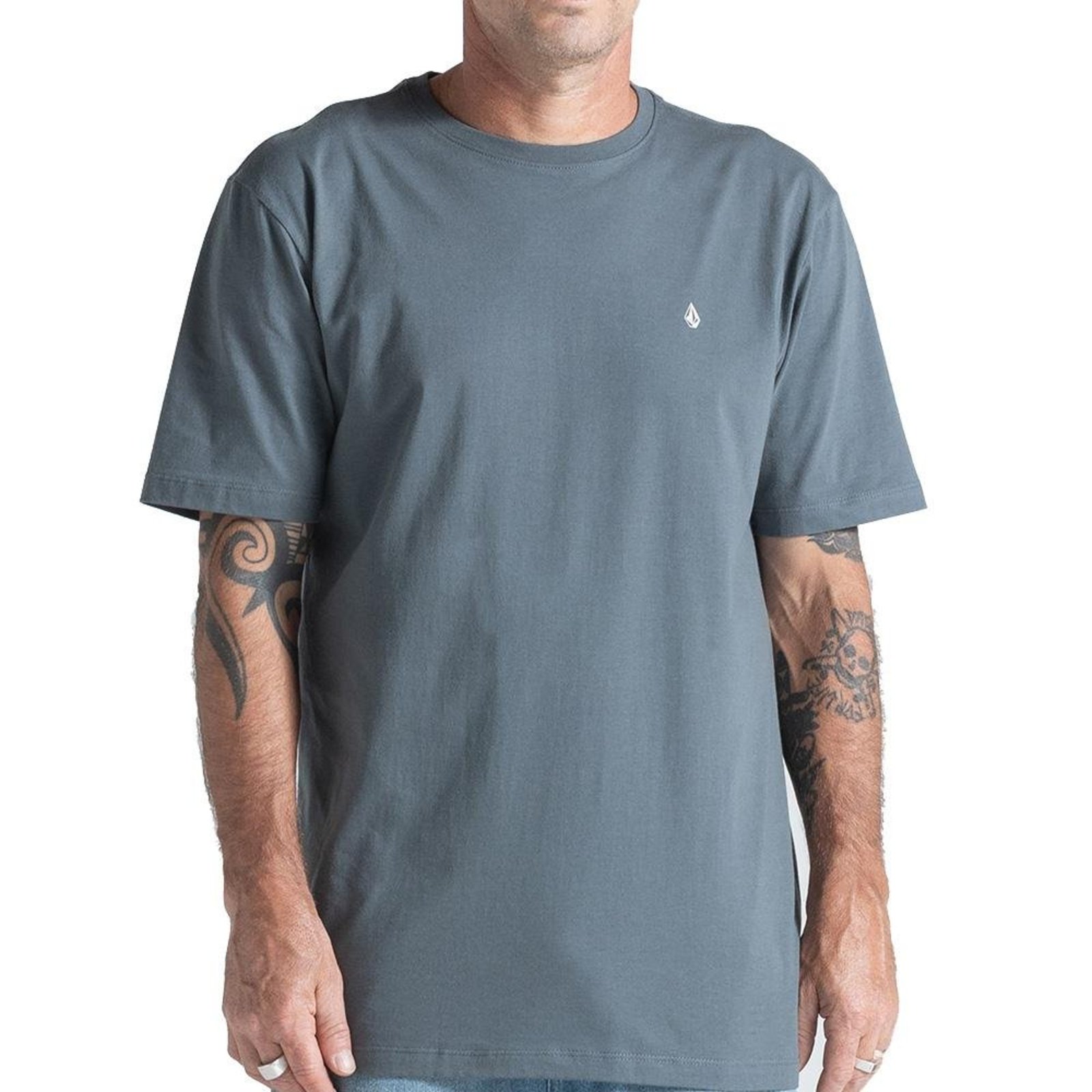 Camiseta Volcom Stone Blanks Oversize WT26 Masculina Cinza