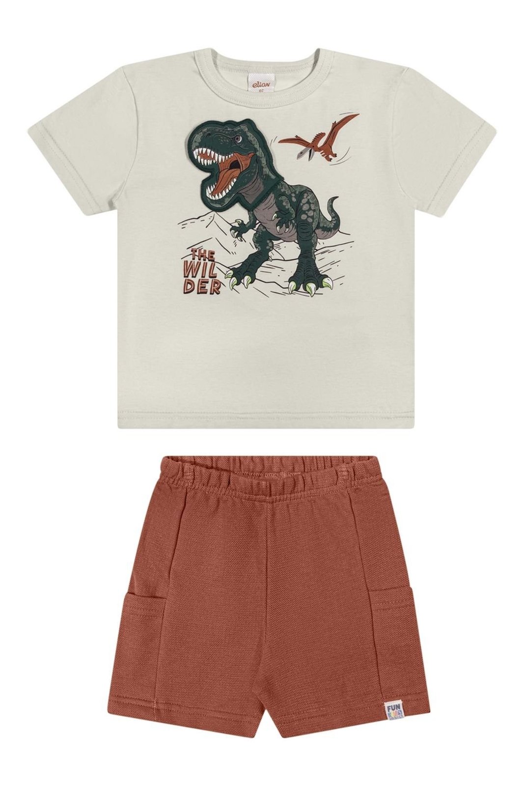 Infantil - Conjunto Menino Dino Interativo Elian Bege