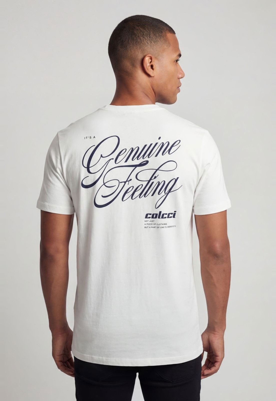 Vista 3 Camiseta Masculina Colcci Estampa Frontal Branca branco Colcci branco