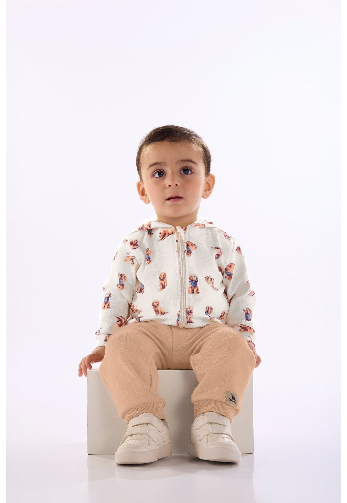 Infantil - Conjunto Jaqueta Calça Quimby Branco