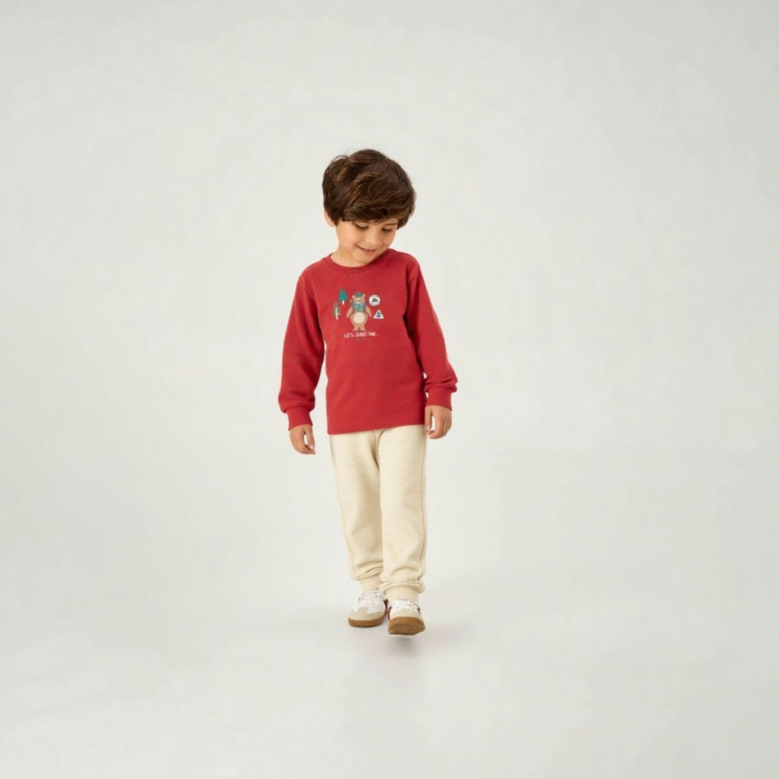 Infantil - Calça Natural Primeiros Passos Pulla Bulla Menino - 55267-1331